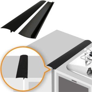 Silicone Stove Gap Covers (2 Pack) - Black