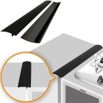 Silicone Stove Gap Covers (2 Pack) - Black