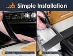 Silicone Stove Gap Covers (2 Pack) - Black