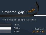 Silicone Stove Gap Covers (2 Pack) - Black