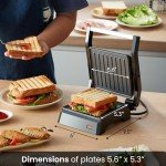 Elite Gourmet Multifunctional Compact Panini Press