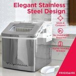 Frigidaire 40 Lbs Stainless Steel Ice Maker
