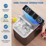 Portable Self-Cleaning Ice Maker Machine - Coal Black