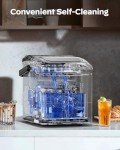 HOMEZAY Portable Ice Maker - 9 Cubes in 6 Mins