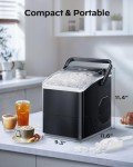 HOMEZAY Portable Ice Maker - 9 Cubes in 6 Mins