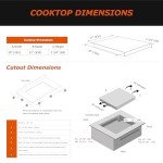 BIGoods 30 Inch Induction Cooktop with 4 Burners