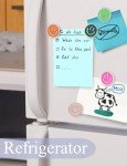 Cute 12-Piece Colorful Fridge Magnets Set