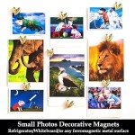 20PCS Gold Heart Refrigerator Magnets - Cute Stickers