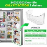 2-Pack Refrigerator Door Bin Shelves with Can Organizers