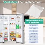 Whirlpool 17.5" x 13" Glass Refrigerator Shelf