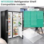 Whirlpool 17.5" x 13" Glass Refrigerator Shelf