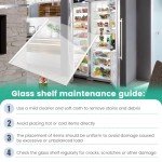 Whirlpool 17.5" x 13" Glass Refrigerator Shelf