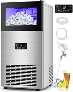 Stainless Steel Commercial Ice Maker - 160lbs/24hrs