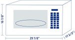 Impecca 1.6 cu. ft. Over-the-Range Microwave Oven