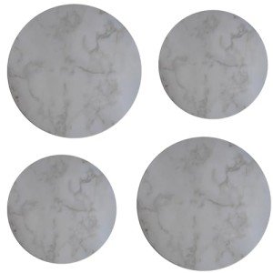 White Marble Electric Stove Burner Covers for Counter Space