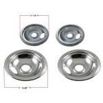 Range Burner Chrome Drip Pans for Electric Stoves