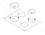 Range Burner Chrome Drip Pans for Electric Stoves