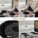 GE Electric Range Drip Pans Set - 8 Pieces