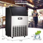 Commercial Stainless Steel Ice Maker, 100Lbs/Day
