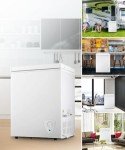 Rosmena 2.8 Cu. Ft. Compact Chest Freezer with Basket