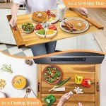 Acacia Wood Stove Top Cover for Gas & Electric