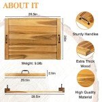 Acacia Wood Stove Top Cover for Gas & Electric