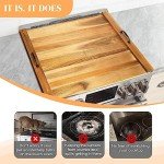 Acacia Wood Stove Top Cover for Gas & Electric