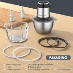 Mini Food Processor & Meat Grinder with Bowls