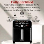 WHUTO 6QT LED Digital Air Fryer Oven