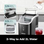 EUHOMY Countertop Ice Cube Maker Machine