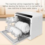 Compact Portable Dishwasher with 5 Wash Modes
