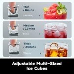 EUHOMY Countertop Ice Cube Maker Machine