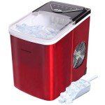 Frigidaire Compact Red Countertop Ice Maker, 26lbs Daily