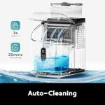 EUHOMY Countertop Ice Cube Maker Machine