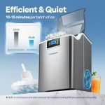 VIVOHOME Portable Nugget Ice Maker Machine