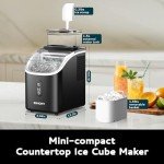 EUHOMY Countertop Ice Cube Maker Machine