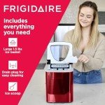 Frigidaire Compact Red Countertop Ice Maker, 26lbs Daily