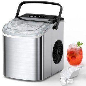 Joy Pebble Countertop Ice Maker Machine, 26Lbs/24H