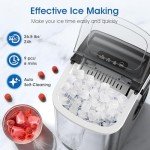 Joy Pebble Countertop Ice Maker Machine, 26Lbs/24H