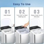 Electactic Stainless Steel Portable Ice Maker Machine
