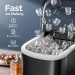 Portable Countertop Ice Maker, 26 lbs Daily Output