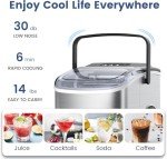 Electactic Stainless Steel Portable Ice Maker Machine