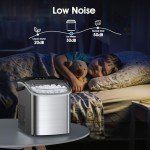 Joy Pebble Countertop Ice Maker Machine, 26Lbs/24H