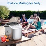 Joy Pebble Countertop Ice Maker Machine, 26Lbs/24H