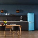 Galanz Retro Bottom Mount Freezer Refrigerator, 7.4 Cu Ft