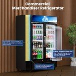 Mojgar 28 Cu Ft Commercial Glass Door Refrigerator