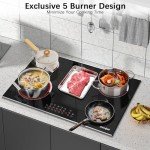 Cooksir 30-Inch 5-Burner Electric Cooktop