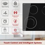 30-Inch Electric Ceramic Cooktop with 4 Burners