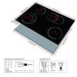 30-Inch Electric Ceramic Cooktop with 4 Burners