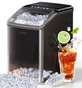 KOVIET Countertop Nugget Ice Maker, 40lbs/24H